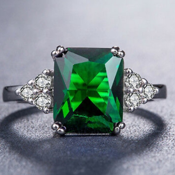 New Fine Engagement Ring 925 Sterling Silver - Picture 4 of 6